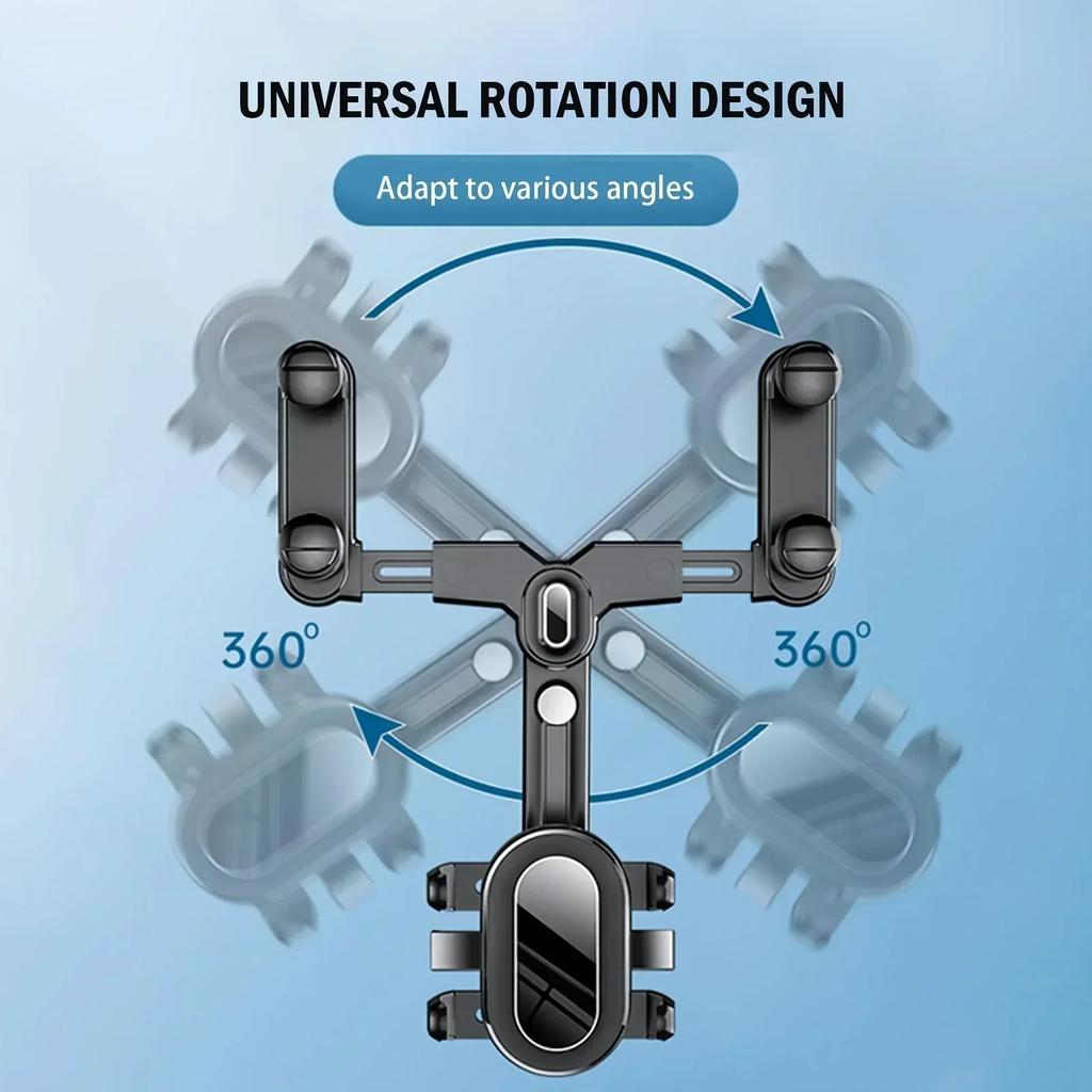 360° Car Phone Holder For Car Phone And GPS Mount Support Rotating Adjustable Telescopic Phone Holder Support Tools