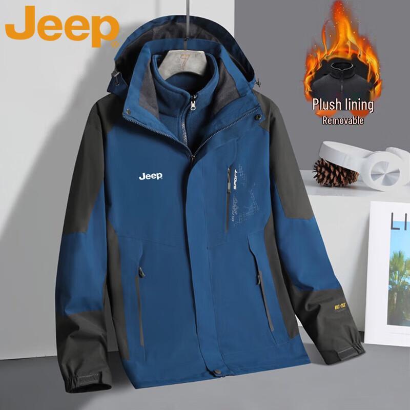 JEEP Men s Winter Windproof Waterproof 3-in-1 Jacket 3XL