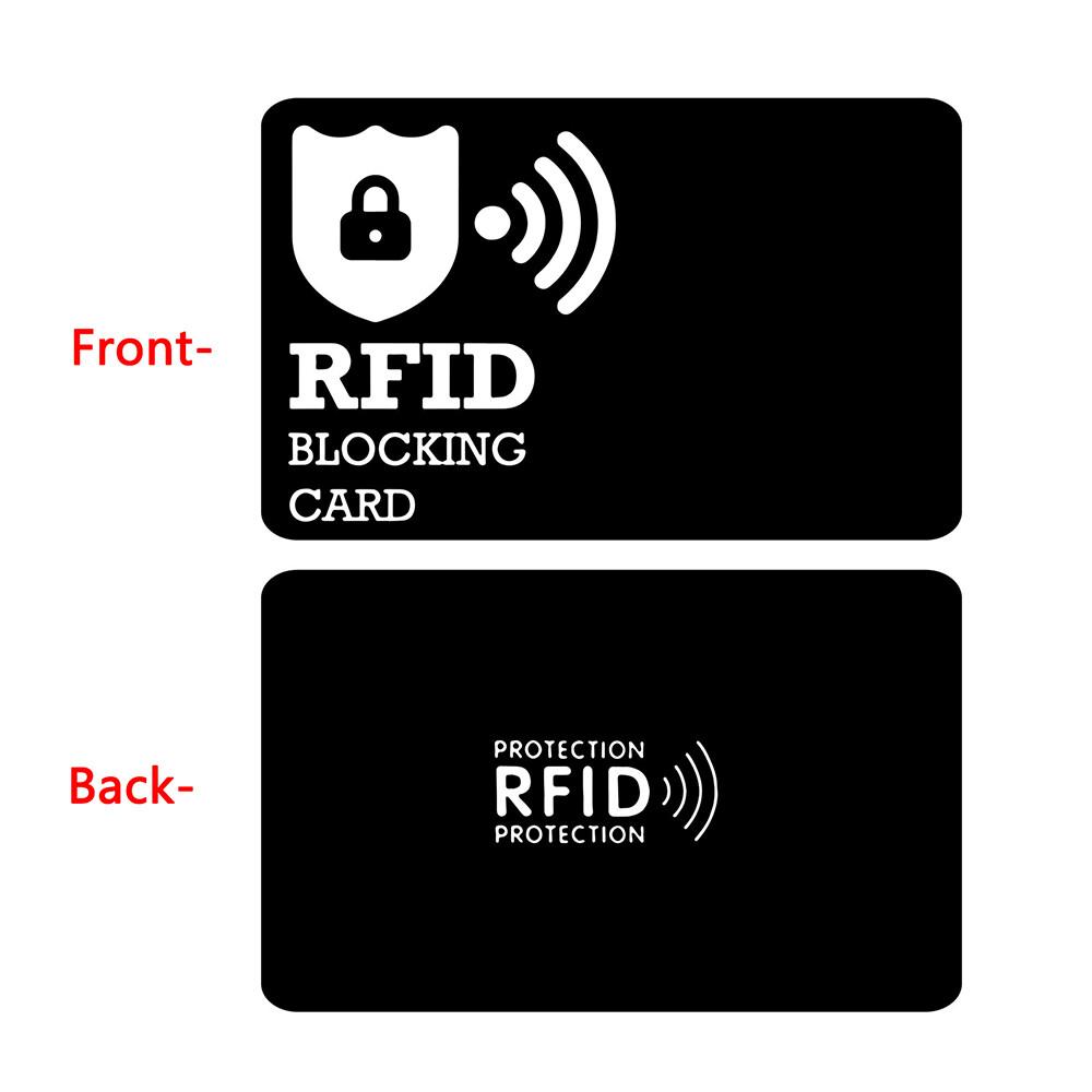 RFID Blocking Card 5 Pack Bank Debit Credit Card Protector Anti-Theft Contactless NFC Blocker Entire Wallet Protection