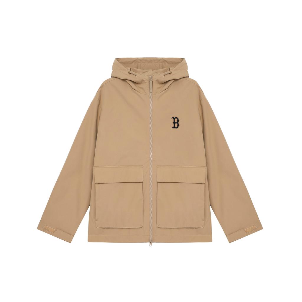 New MLB Basic Boston Red Sox Jacket Unisex Light Beige 3AWJB0144-43BGL