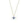 Silver angel wings necklace female Internet celebrity versatile niche design sense wings heart zircon pendant clavicle chain