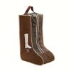 4pc Vintage Style Transparent Shoe Bag with Carry Handle for Flat Shoes, Ankle Boots, and High-Top Boots, Travel Shoe Organizer