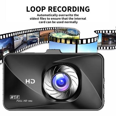 3inch IPS Dash Cam Car DVR 2way Full HD 1080P Night Vision 170 Degree Wide Angle Hidden Lens Zinc Alloy Video Recorder