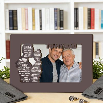 Desk Photo Frame Mothers Day Wooden Display Home Decor Fathers Day Memorial Picture Frame For Dad Mom Living Room Bedroom Study