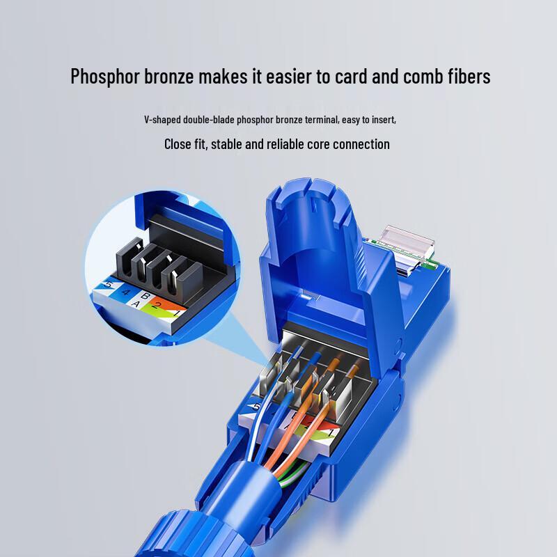 Shanze Cat6a Tool-Free Unshielded RJ45 Connector