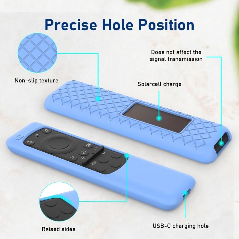Protective Silicone Skin Case for BN59-01432A Remote Soft Silicone Case Anti-Slipping Box Controller Accessories