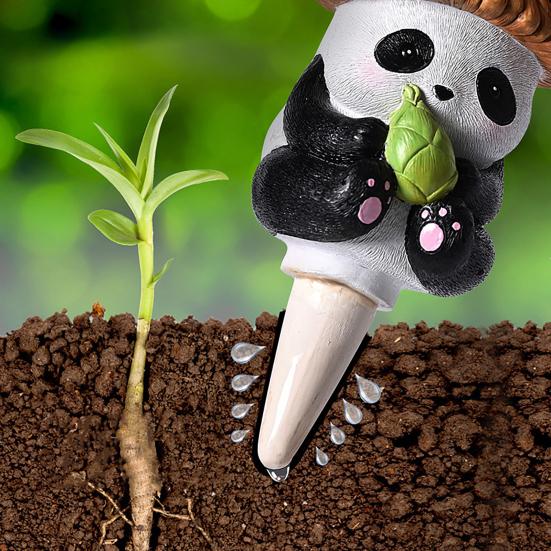 Automatic Waterer Frog Panda Shaped Self Watering Spikes Automatic Watering Device Slow Release Plant Watering Globes