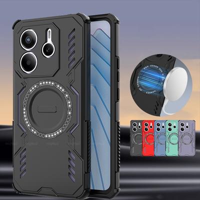 Magnetische Hülle für Xiaomi Redmi Note 14 5G Hülle Redmi Note 14 5G Capas Rückseitenadsorption Kabelloses Laden Fundas Redmi Note 14 5G