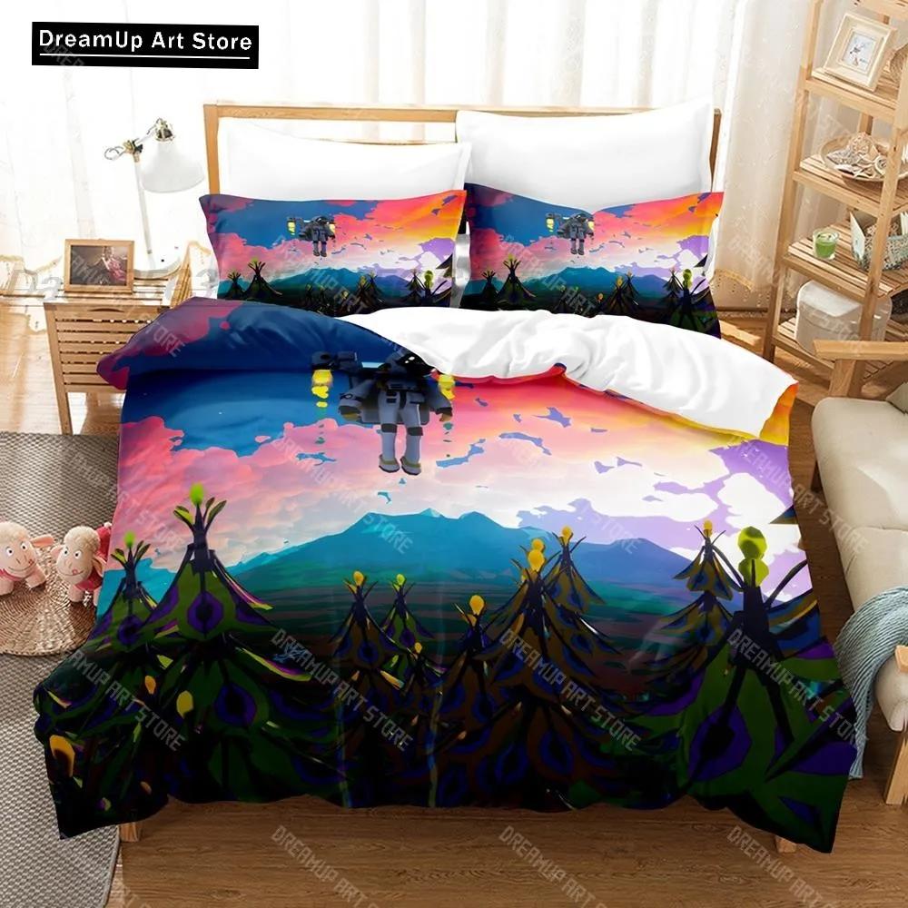 3D-Druck Mode Cartoon Spiel Astroneer Bettwäsche-Set Jungen Mädchen Twin Queen Full Size Bettbezug Kissenbezug Bett Erwachsenen Schlafzimmer
