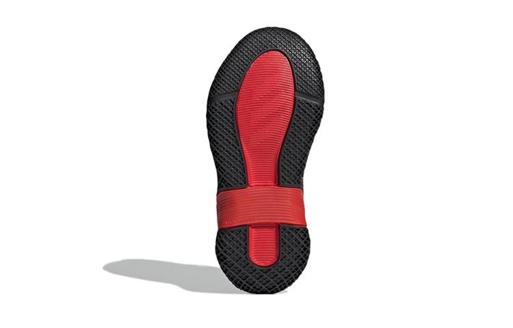 Adidas 4Uture Rnr El K Comfortable Abrasion Resistant Abrasion Resistant Low top Kids' Running Shoes Black Red Kids' GY9384