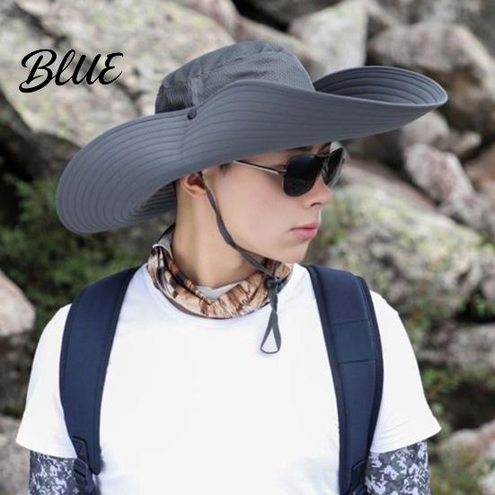 Outdoor Work Hat Sun for Men And Women  Breathable Wide Brim Fishing Lightweight Foldable Travel Hat  UV Protection Cap Camping Hiking