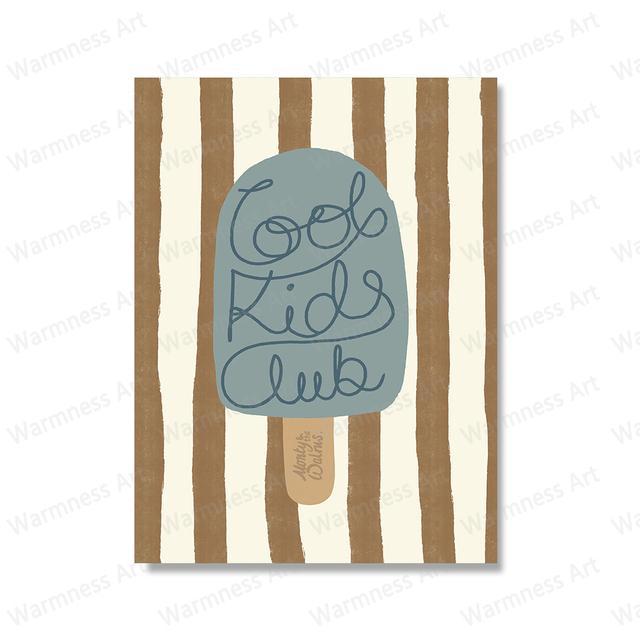 Jungle Tiger Striped Wall Art Oil Painting Poster Green Feather Print Living Room Decoration Picture