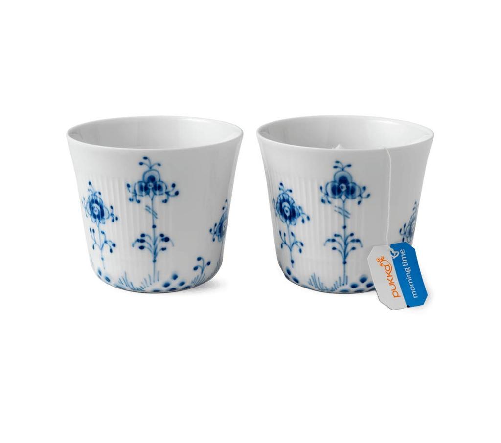 Importierte Royal Copenhagen Blue Elements Tasse 250 ml Paar Hochzeitsgeschenk 1017047 Weiß [Reguläres Produkt]