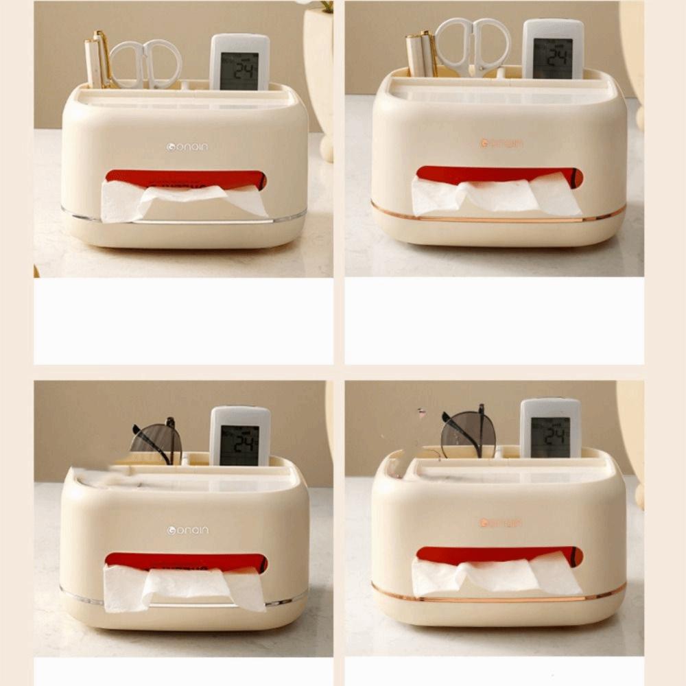 Multi-purpose Tissue Box Exquisite Mobile Phone Holder Paper Storage Box  Living Room