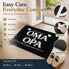 Funny Oma Opa Front Door Mat 2D Flat Printed Felt Polyester Composite Entryway Rug Grandparents House Indoor Hallway Mat
