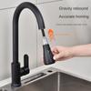 Kitchen Faucets Stainless Steel Pull Out Kitchen Sink Water Tap Deck Mounted Mixer Stream Sprayer Head Hot Cold Taps