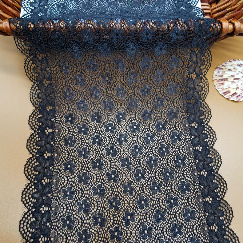 20CM Geniş Örme Elastik Dantel Giyim ve İç Giyim Aksesuarları için