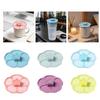 Flexible Silicone Mug Lid for Kitchen Offices Home Use Dust-proof Sun Flower Cups Cover For Indoor Outdoors