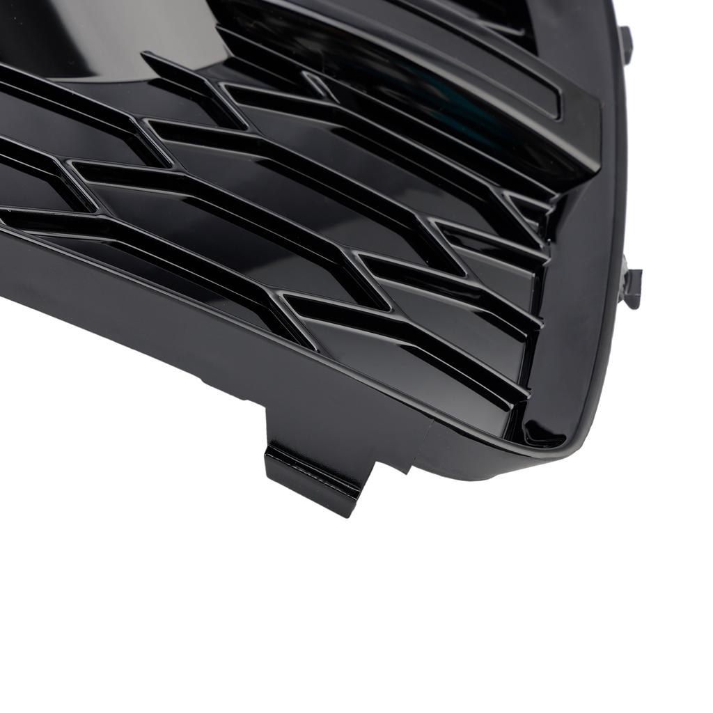 RSQ3 Style Honeycomb Front Fog Light Covers Fit Q3 2013-2015 Gloss Black