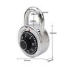 NEW High Security Dia Lock Round Waterproof Digit Combination Lock Stainless Steel Password Lock Lock