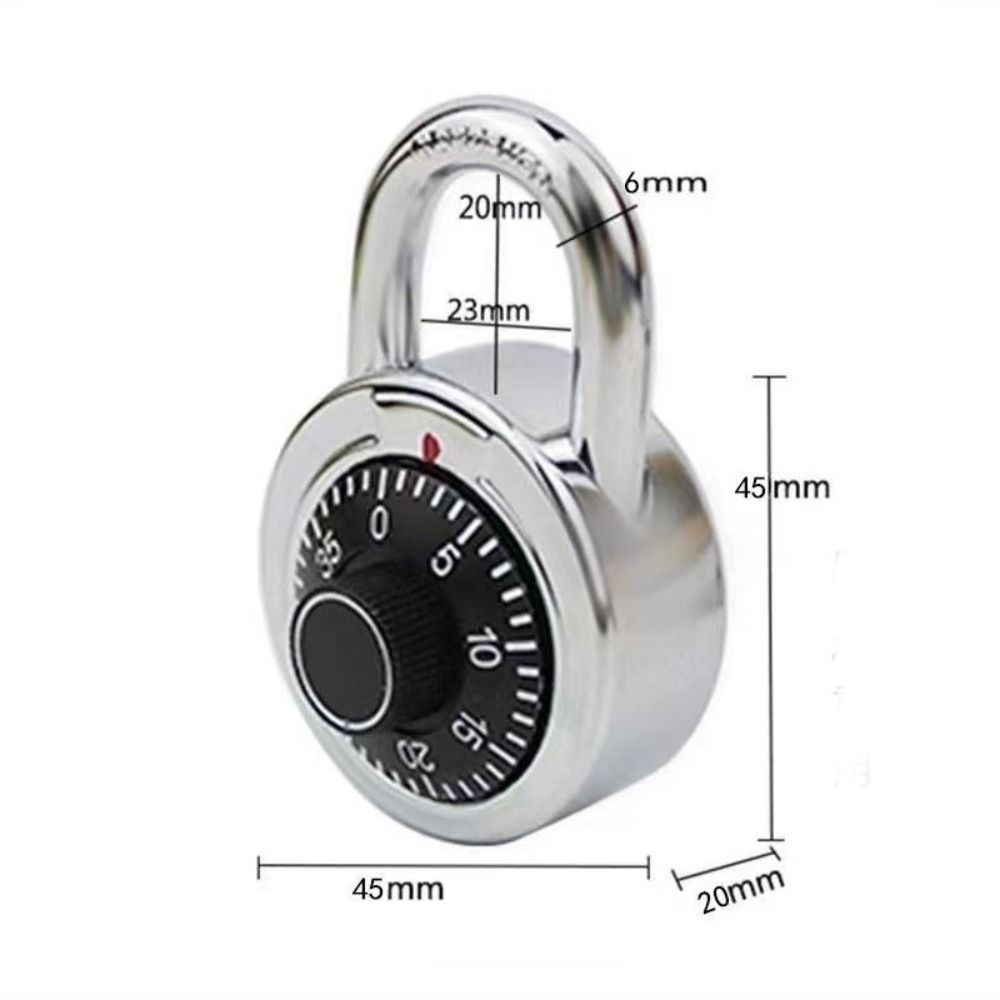 NEW High Security Dia Lock Round Waterproof Digit Combination Lock Stainless Steel Password Lock Lock