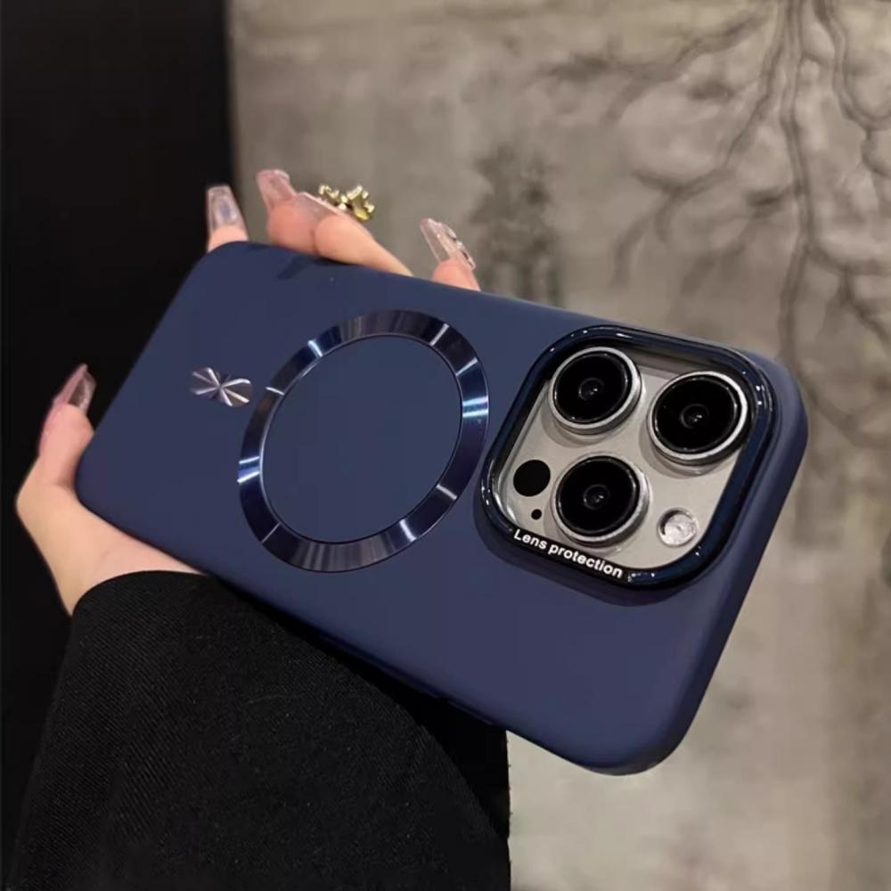Luxury Hard Laser Magnetic For Magsafe Case For iPhone 16 15 14 Plus 13 12 Pro Max 11 Wireless Charger Matte Ultra-Thin PC Cover