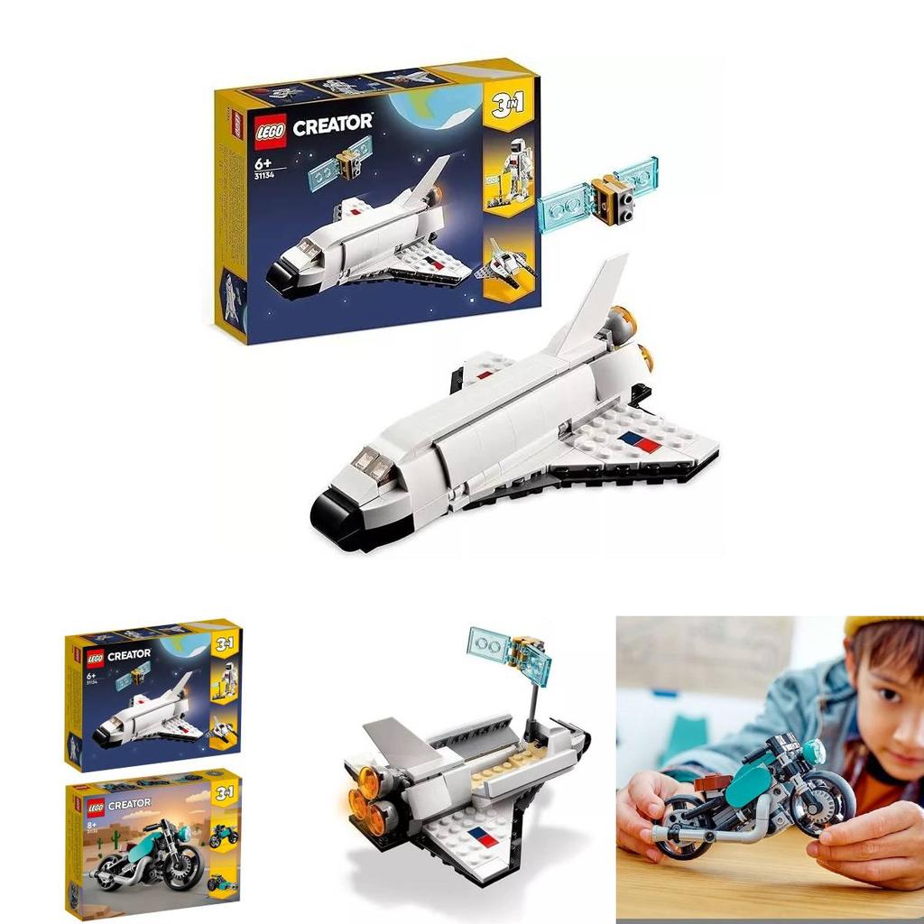 31134 Creative 3 In 1 Series Space Shuttle Building Blocks For Kids And Girls