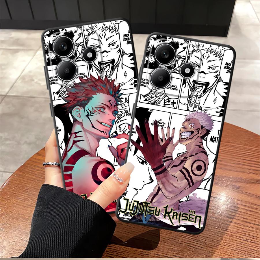 Anime  J-Jujutsu K-Kaisen Soft Back Phone Cover Case for Xiaomi Poco M3 M4 Pro C65 F3 F4 F5 M5 C50 C51 X3 X4 X5