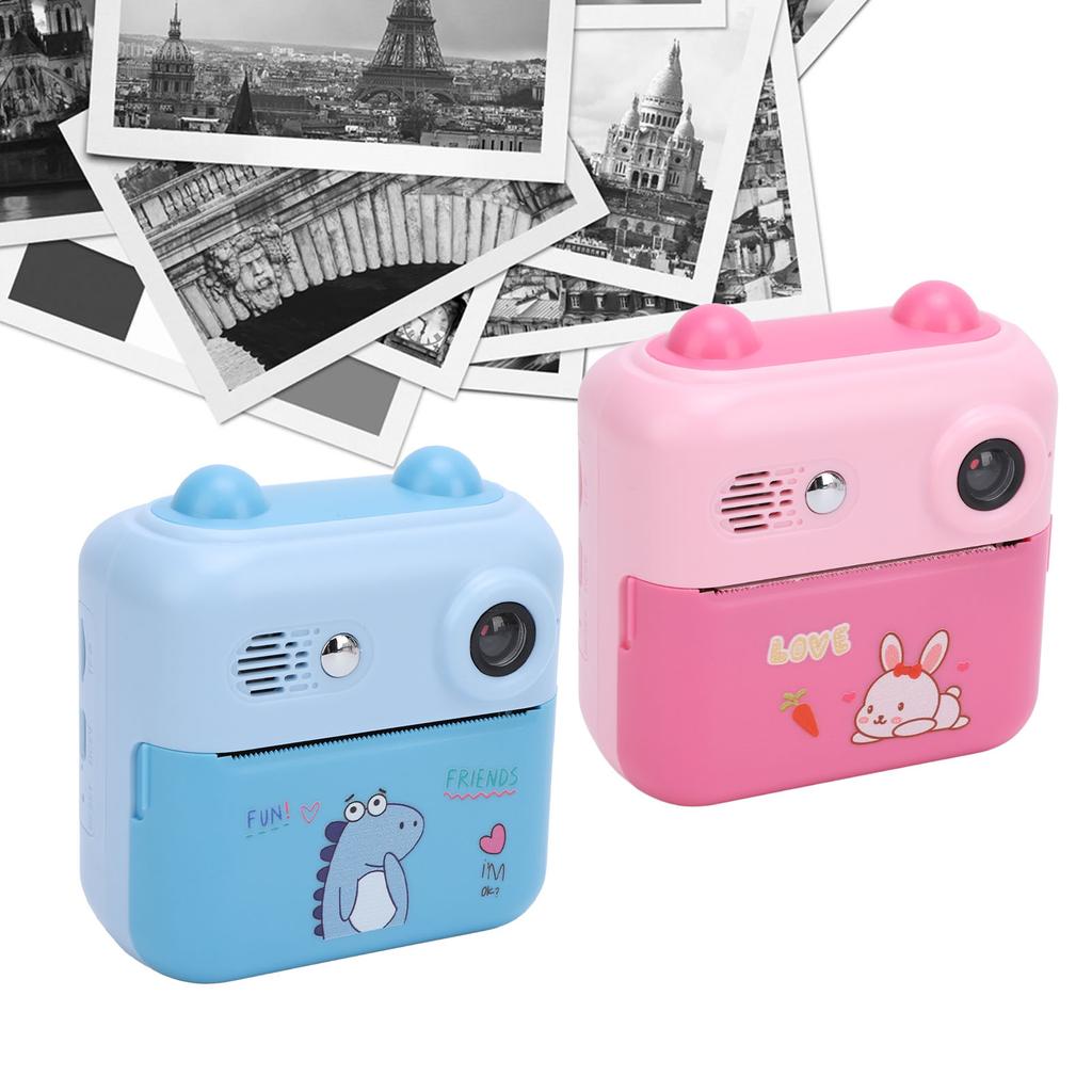 50MP Instant Print Camera 2.4 Inch Screen Eye Caring 1000mAh Multifunctional Instant Camera 16x Digital Zoom 1080P for Travel