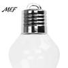 Holiday Party Favor Containers Christmas Bulb Shape Storage Jar, Transparent Refillable Light Stocking Stuffers Ornament, Tree Pendant for Home