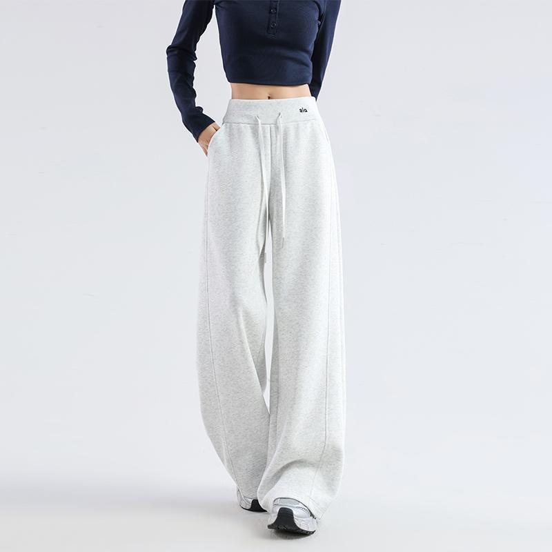 

American Slimming High Waist Slim/Wide Leg Sweatpants - 2026 Collection for Petite & Regular Sizes White Floral Gray Petite (159cm-)