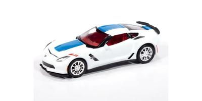 Kyosho AUTO WORLD 2018 Chevy Corvette Grand Sport Arctic White Finished Model AWSP176A 1/64