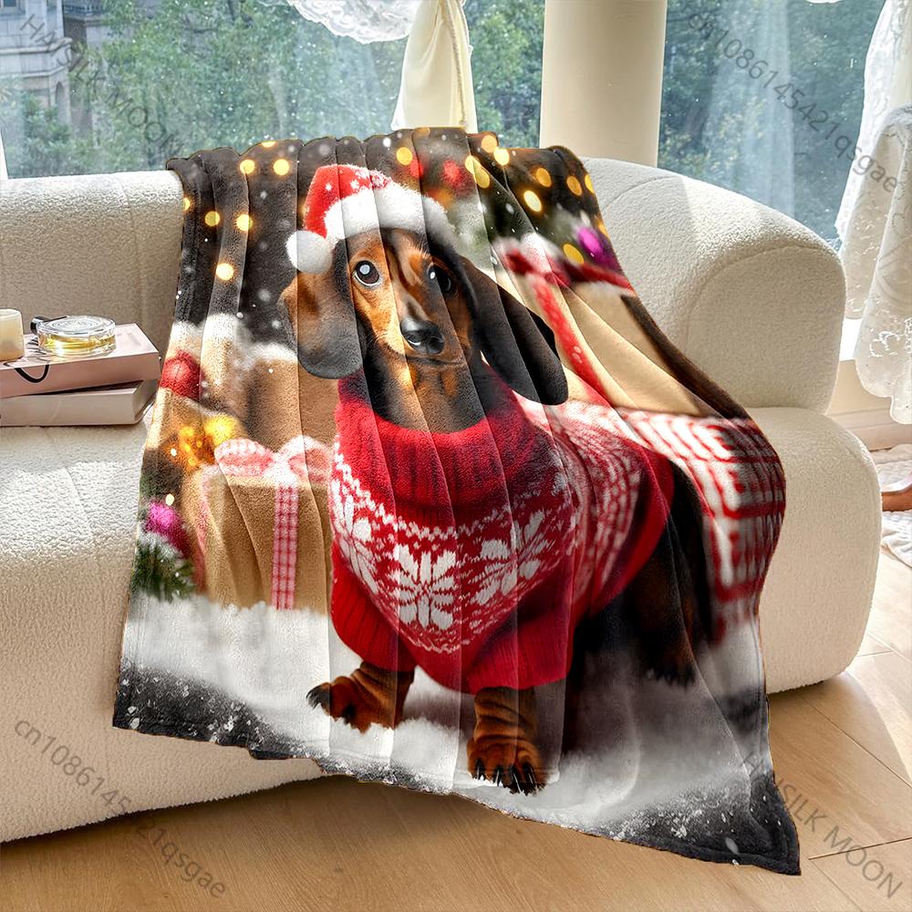 White Snowflake Pattern On Red Pattern Blanket Flannel Material Soft Warm for All Seasons, Home Outdoor Camping Picnics RV