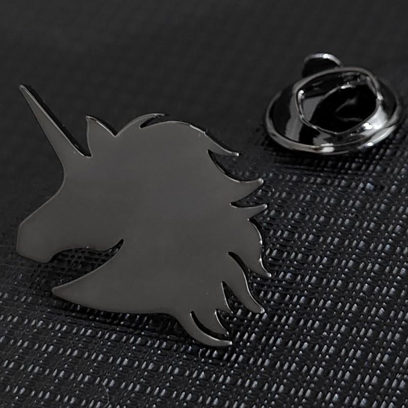 

New Unicorn Brooch Cufflinks Cartoon Fun Personality Ins Style Stainless Steel Fashion Accessories 14k