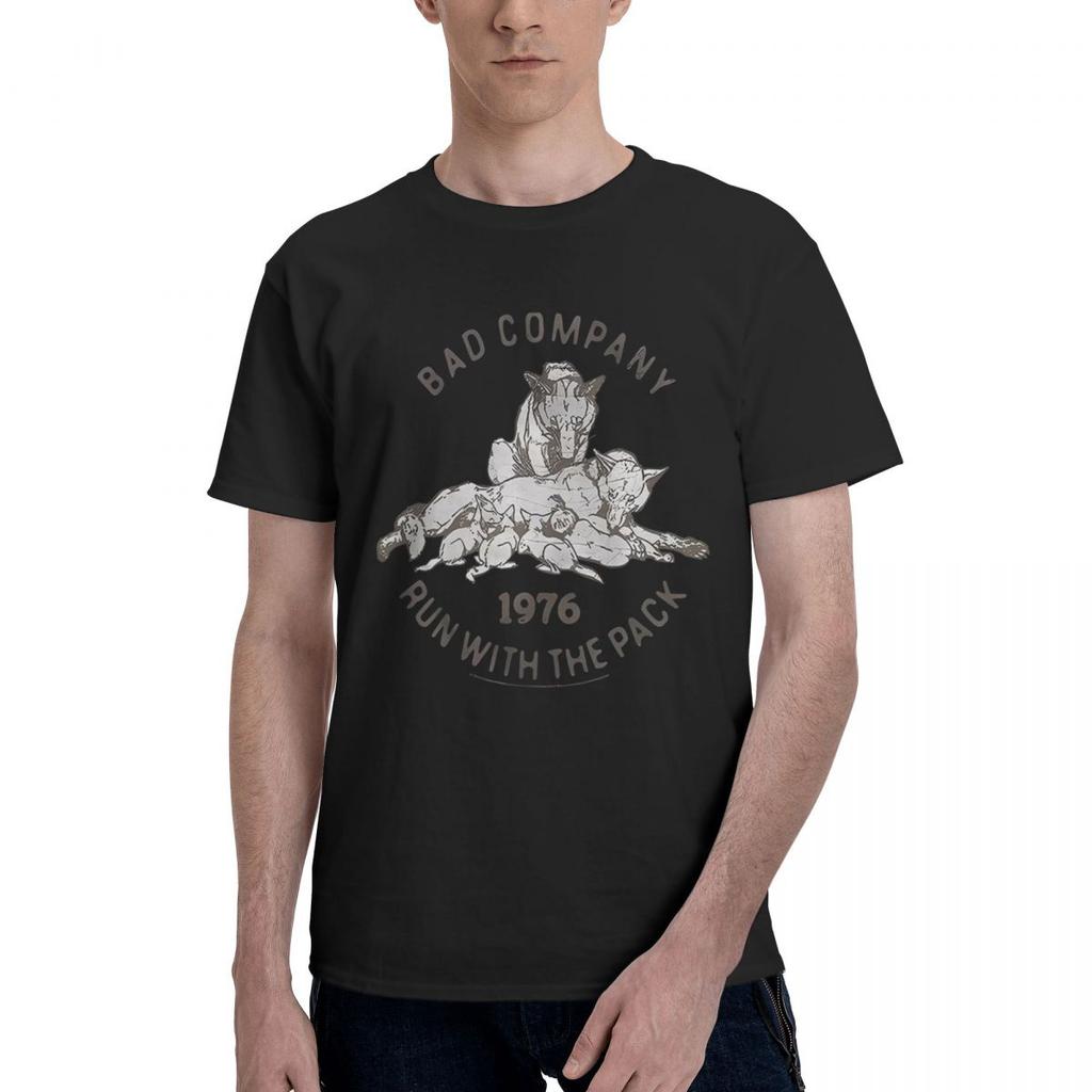 Bad Company Run With The Pack 100 Cotton Casual Breathable Confortable Man Funny Mens TShirts Men Clothes