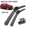 24"+14" Frameless Wipers for Opel Viva 2015-2023, Fits Vauxhall Viva, Chevrolet Spark, Kia Picanto, Hyundai I10, Peugeot 108