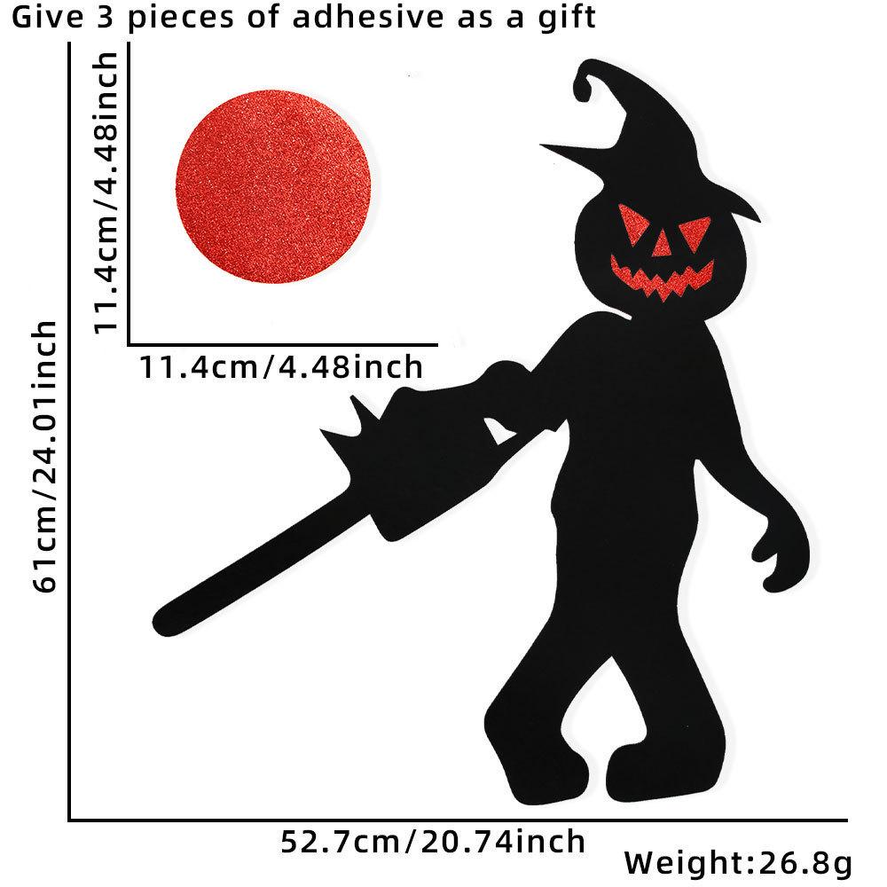 Halloween Door & Wall Stickers: Skeleton, Pumpkin, Ghost Designs