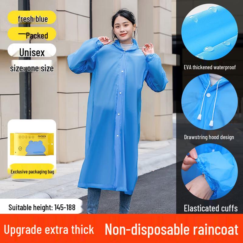 Mumu Disposable Rain Poncho for Adults & Kids