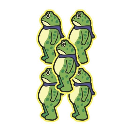 Portland Frog Protester Sticker Set Waterproof Vinyl Bumper Stickers Portland Rage Resistance Humor Frogs