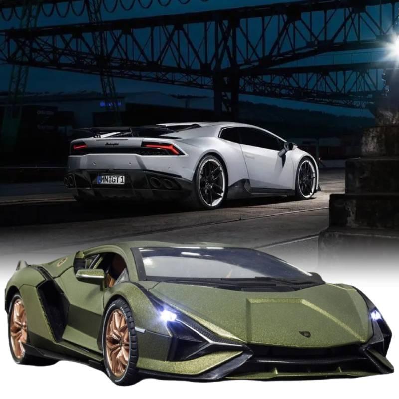 Large Scale 118 Alloy Model Lamborghini Lightning Car With Flashing Lights And Sounds