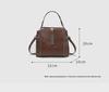 "Women's 2024 Genuine Leather Shoulder Messenger Bag - New Summer Ladies Handbag & Bucket Bag"