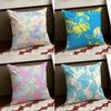 Blissful Dopamine Burst Floral Cushion Cover Reversible Soft Durable Pillow Cover Home Car MultiScene Use for Daily Comfort