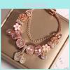 Fashion Bracelet With Flower And Leaf Designs For Womens Wedding Party Gift