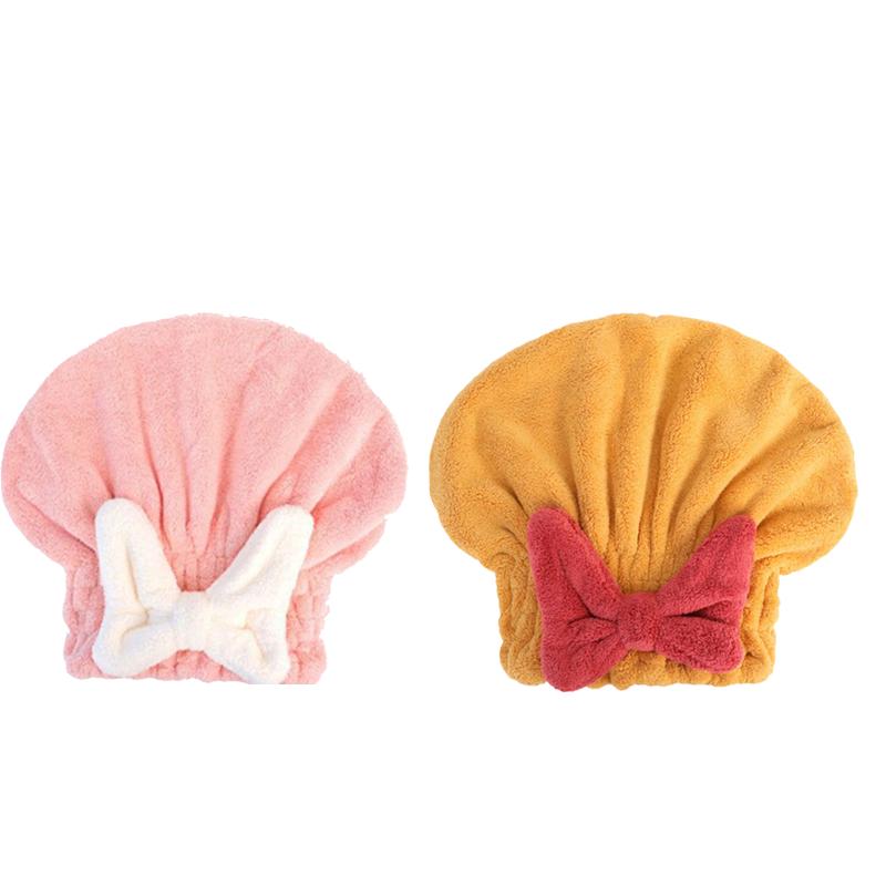 FASHION Lovely Little Bear Hair Drying Cap Towel Microfiber Quickly Dry Hair Shower Hat Wrapped Towels Bathing Cap Bathroom Accessories