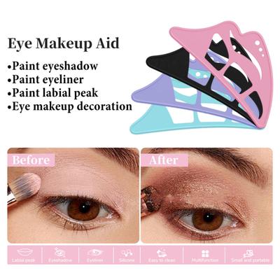 5-In-1 Silicone Eyeshadow Stencil Tool Reusable Beginner Eyeshadow Assistant Eyeshadow Drawing