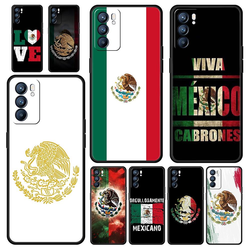Mexico National Flag Phone Case For Oppo Reno13 Reno12 Reno11 F Reno10 Pro A54 5G Find X5 A53 A52 A9 A17 4G A79 A80 A98 Cover