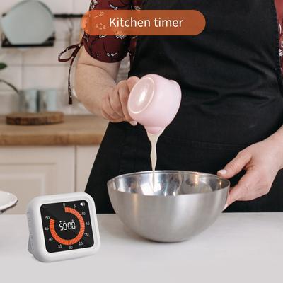 Digitaler Produktivitätstimer, visuelle Auf- und Abwärtszählungsfunktion, magnetische wiederaufladbare Uhr mit Ständer und