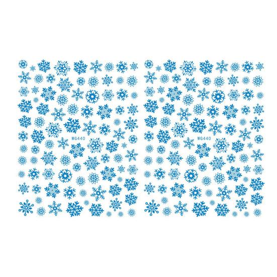 1/2Pcs Colorful Snowflake Nail Art Sticker Self-adhesive DIY Home Salon Winter Christmas Snowflake Women Fake Nail Decoration Decal