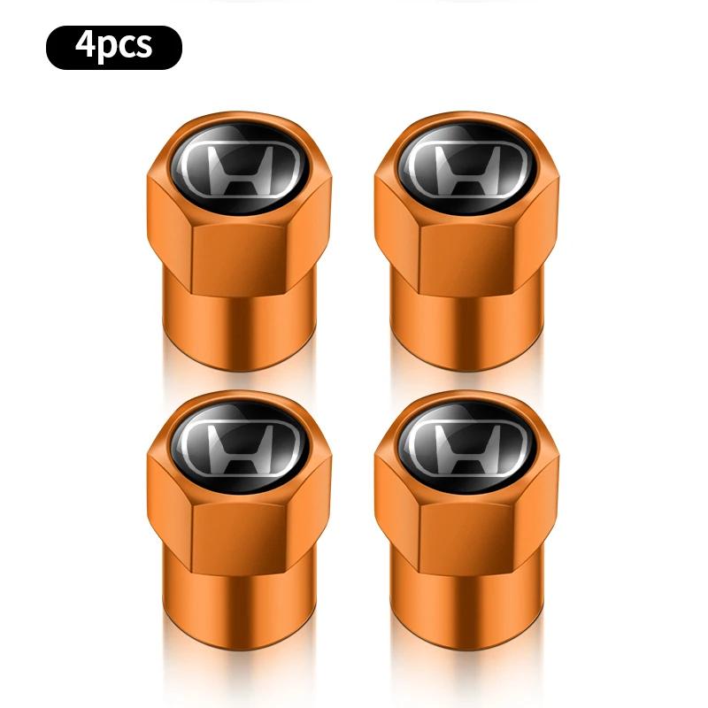 

hot For Honda Civci FIT CRV Accord Jazz Car Tire Valve caps Emblem metal Cap Case HRV Dio Stepwgn Prelude Odyssey City CRX Pilot
