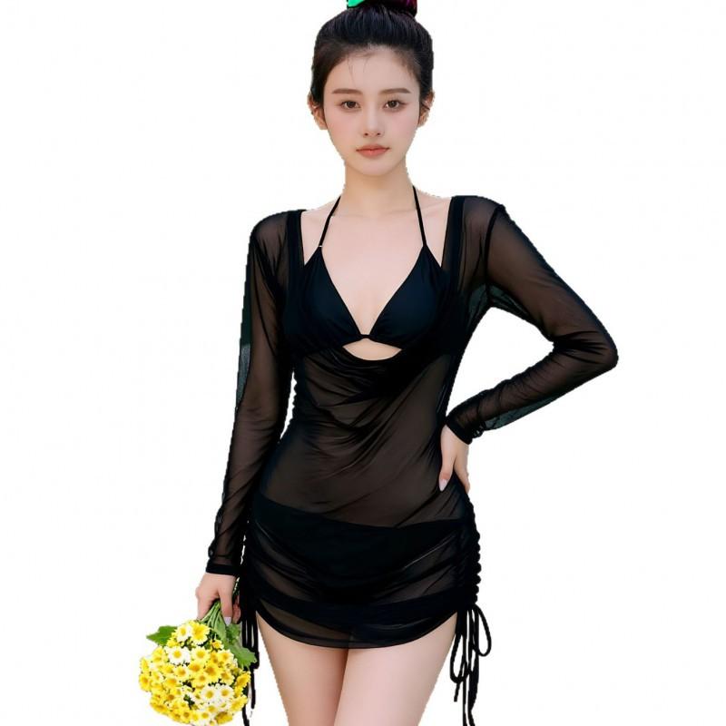 Swimsuit Women's Bikini Sexy Split Three-piece Suit Covers Belly Shows Slimming Seaside Internet Celebrity Vacation Beach